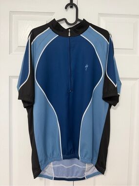 Specialized Blue and Light Blue Cycling Jersey
